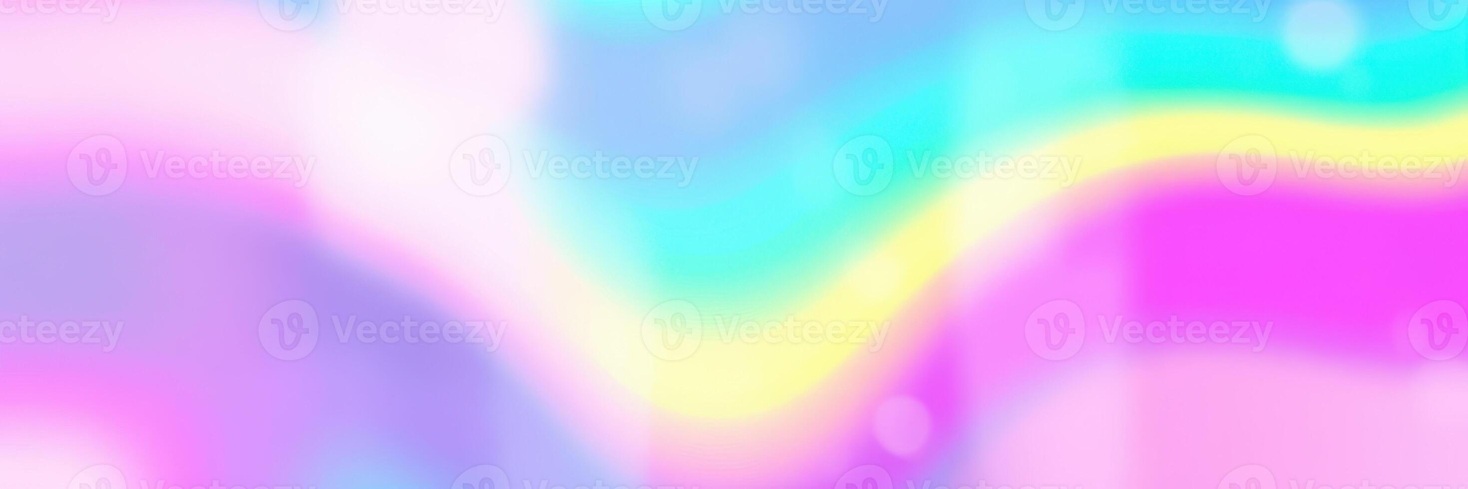 Colorful abstract wave pattern created with vibrant pastel hues reflecting light and evoking a dreamy atmosphere photo
