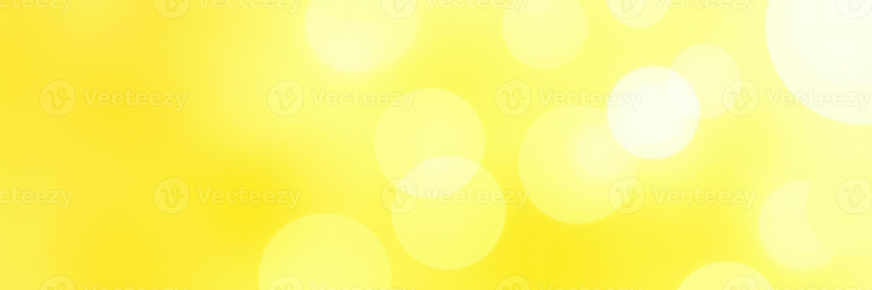 Bright abstract background with soft yellow bokeh lights creating a warm and inviting atmosphere photo
