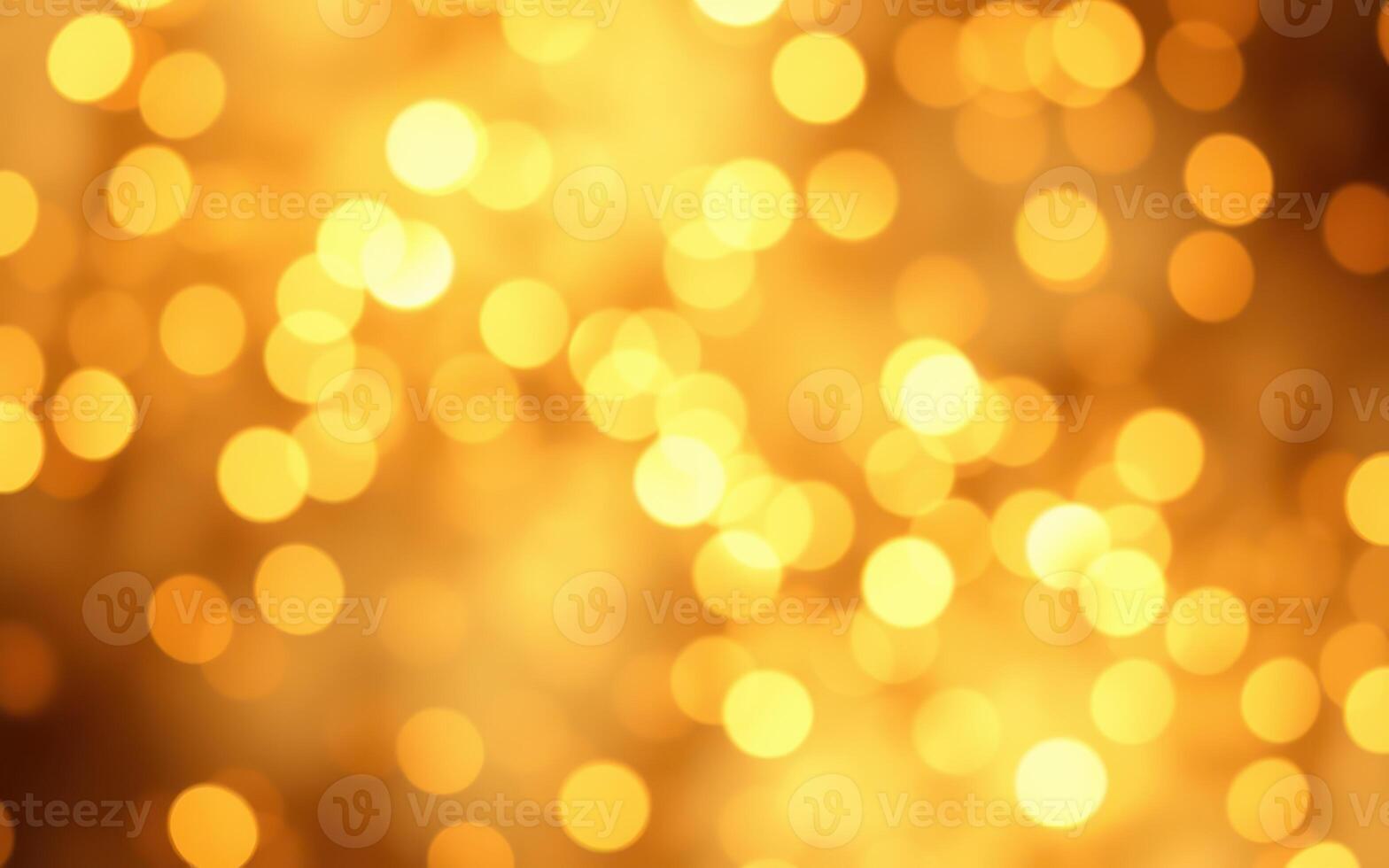 Beautiful golden bokeh lights create a warm and inviting atmosphere during a festive celebration at night photo