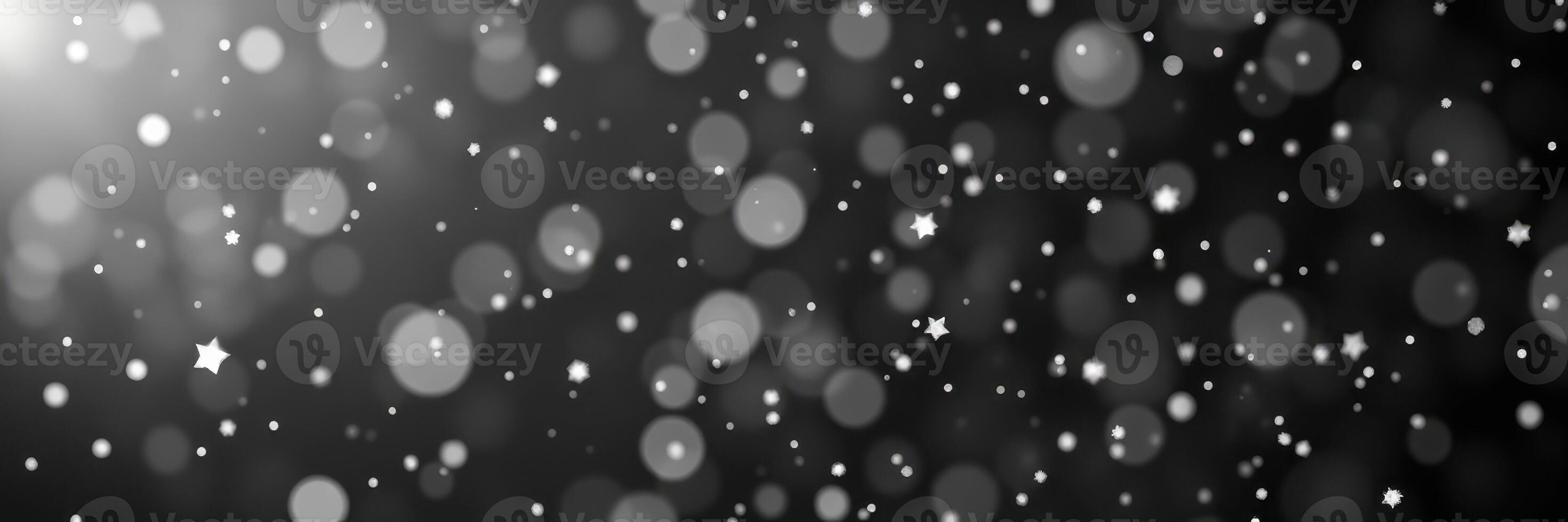Soft sparkling lights create a magical atmosphere during a nighttime celebration in winter photo