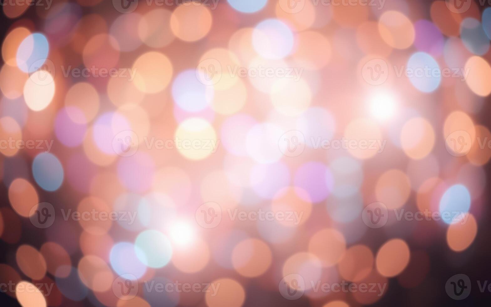 Colorful bokeh lights create a festive atmosphere during a celebration at night in an urban setting photo