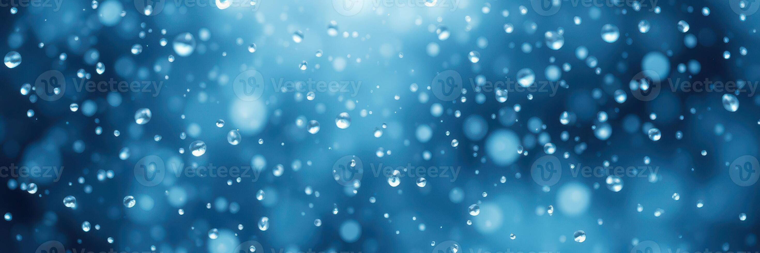 Raindrops create a serene atmosphere on a cool evening in a tranquil setting photo