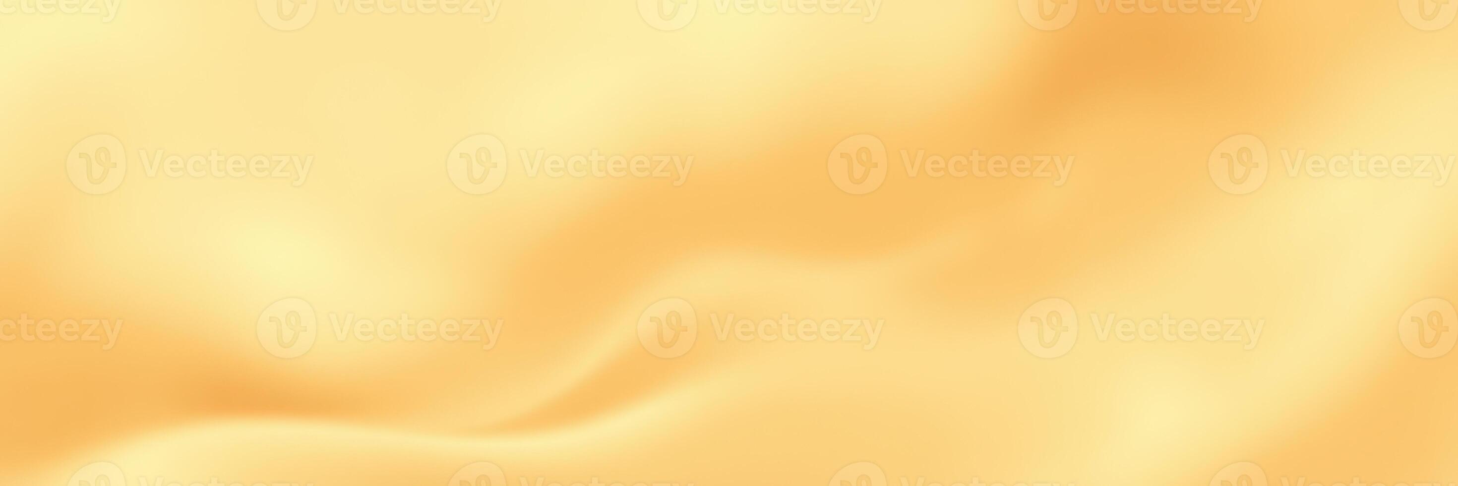 Soft golden fabric gracefully flowing in gentle curves under soft lighting photo