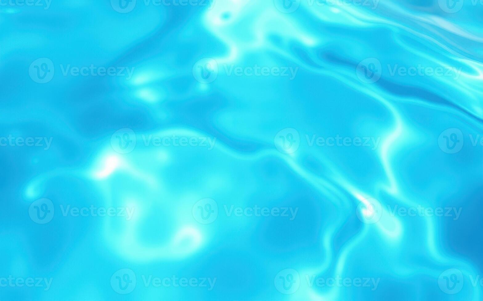 Clear blue water ripples in a sunny swimming pool on a warm afternoon photo