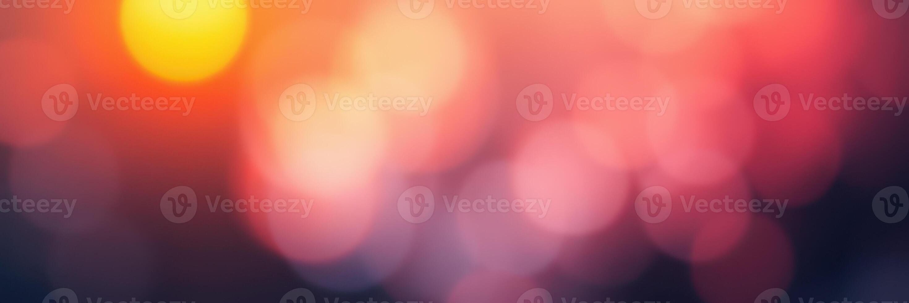 Colorful bokeh lights create a vibrant backdrop for a creative atmosphere during a nighttime event in the city photo