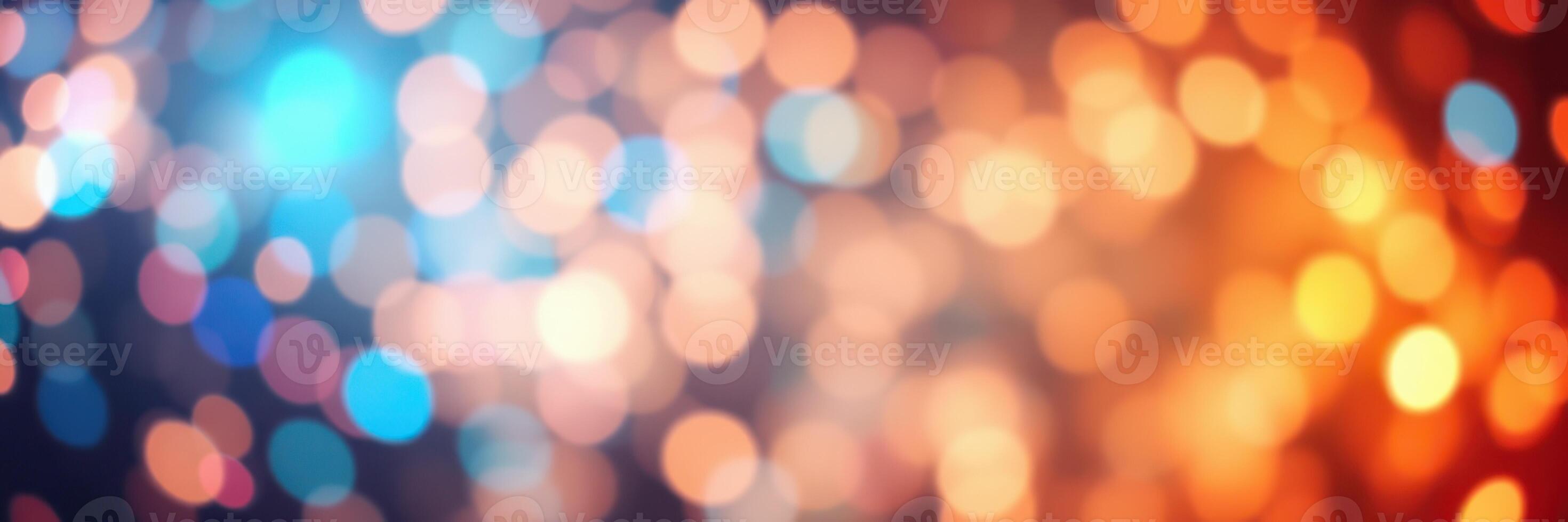 Vibrant bokeh lights create a festive atmosphere during a celebration in the evening photo