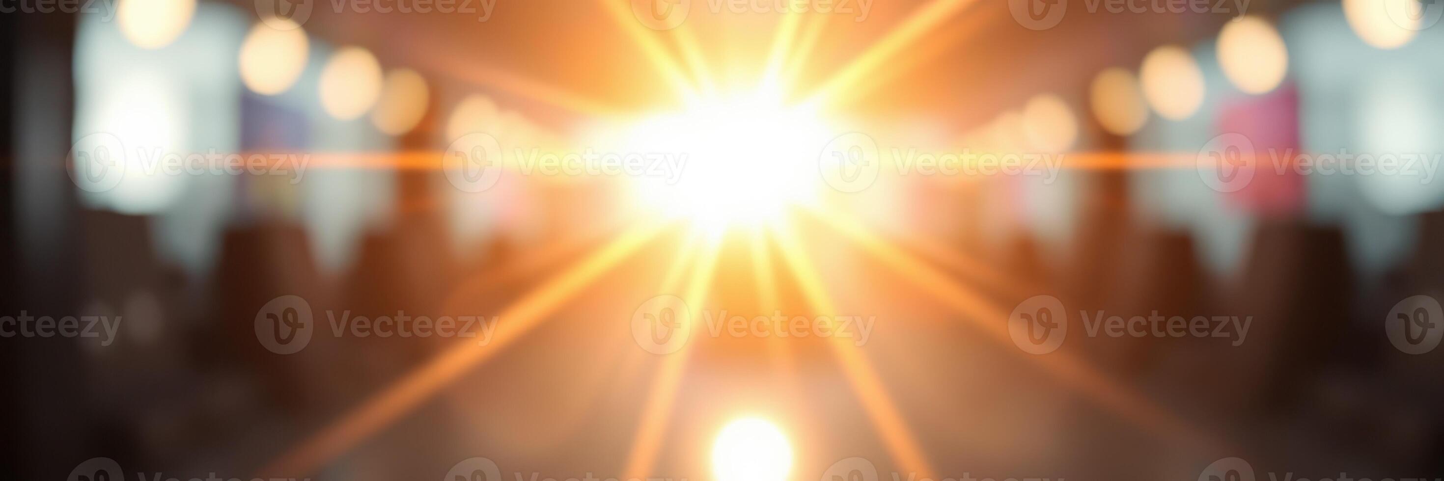 Bright sunlight streaming through a window creates a warm atmosphere in a modern indoor setting photo