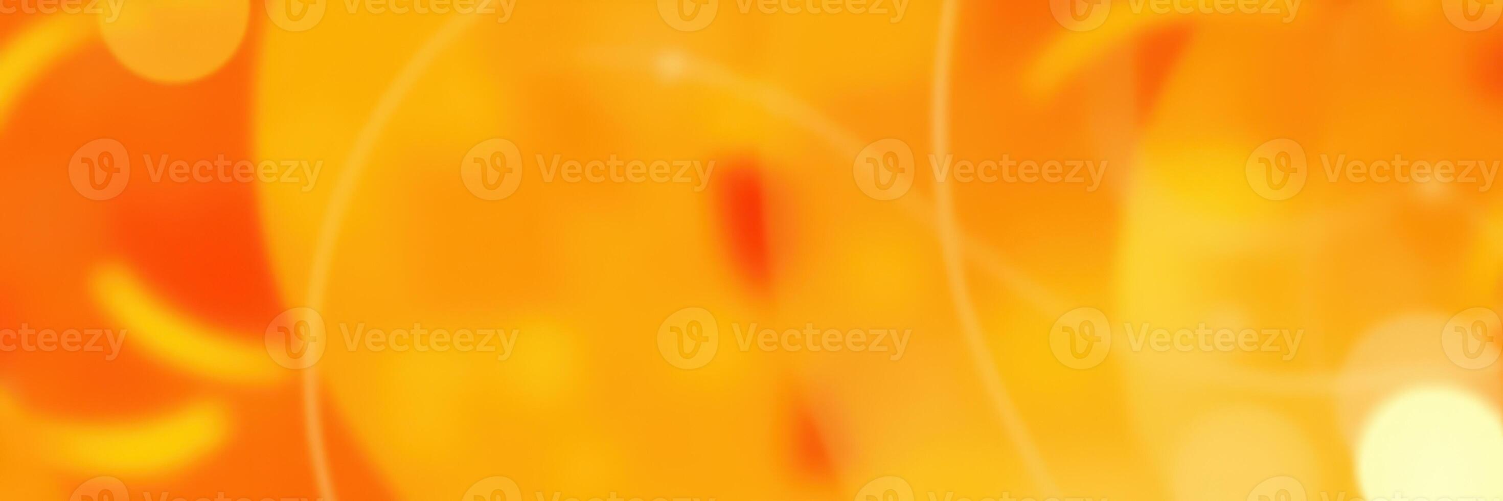 Bright abstract orange background with vibrant circles and glowing lights creating a warm atmosphere photo