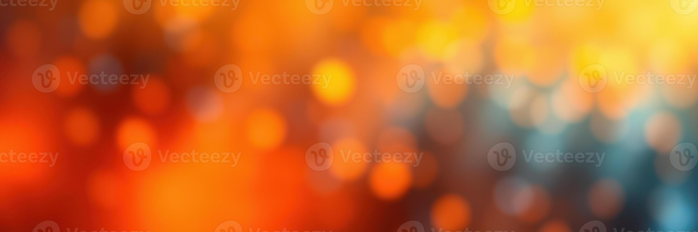 Colorful bokeh lights creating a warm atmosphere during an evening event in a bustling city photo