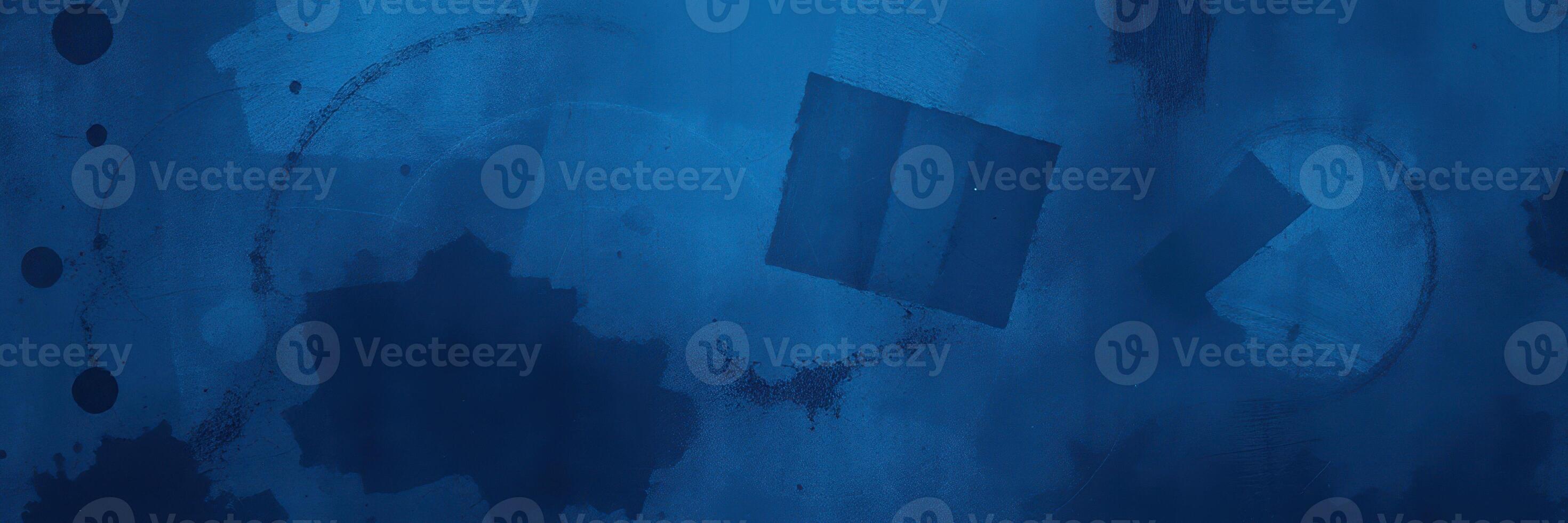 Abstract blue design featuring geometric shapes and textures in a dynamic composition photo