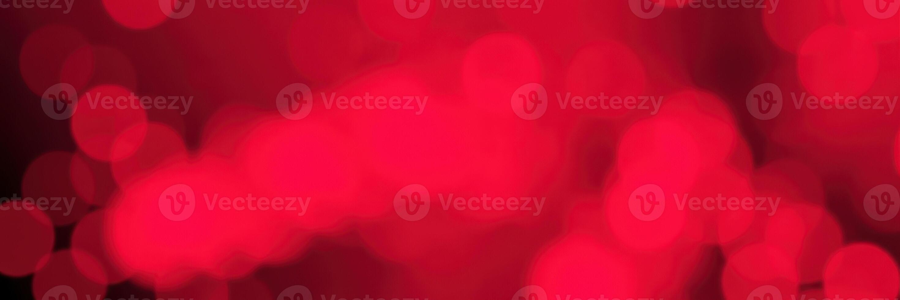 Vibrant red bokeh lights create a warm and inviting atmosphere in an evening setting photo