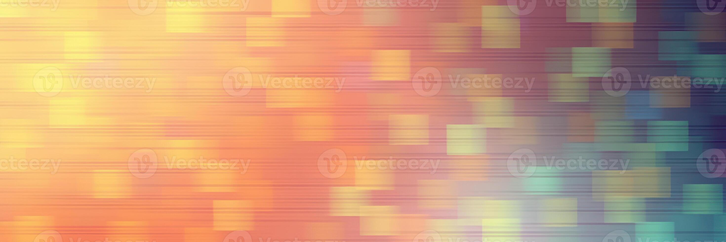 Colorful abstract background featuring a gradient with soft blocks of light and vibrant hues during sunset photo
