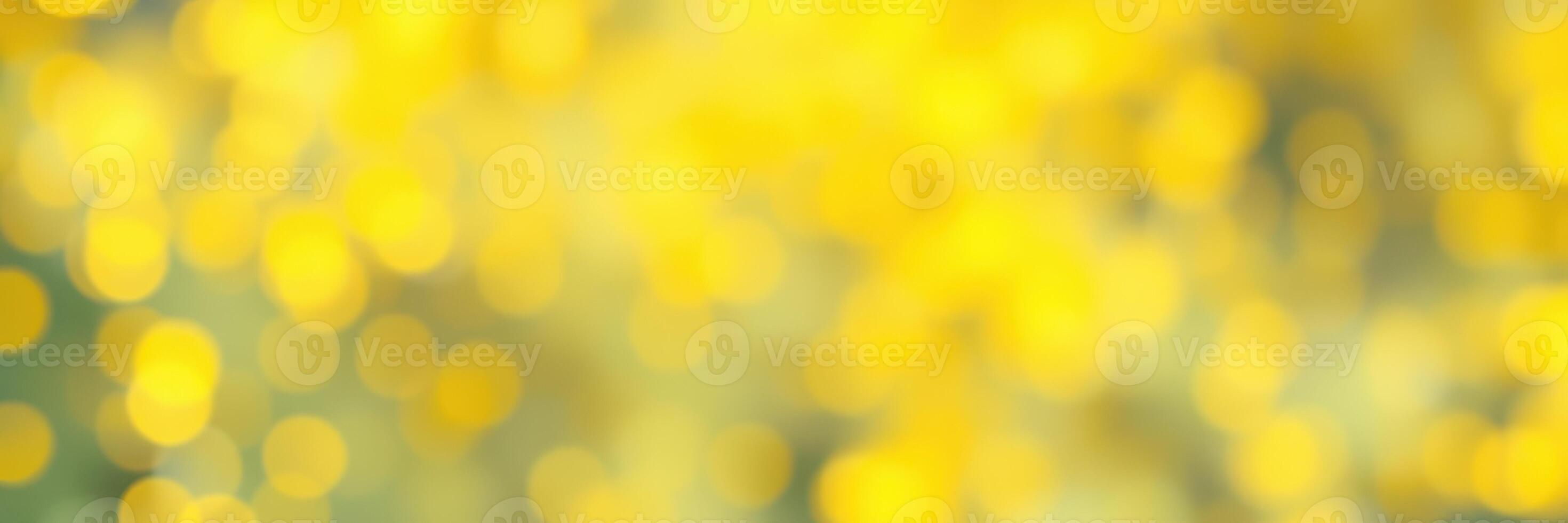 Vibrant yellow bokeh lights create a warm and inviting atmosphere during an outdoor gathering on a sunny day photo