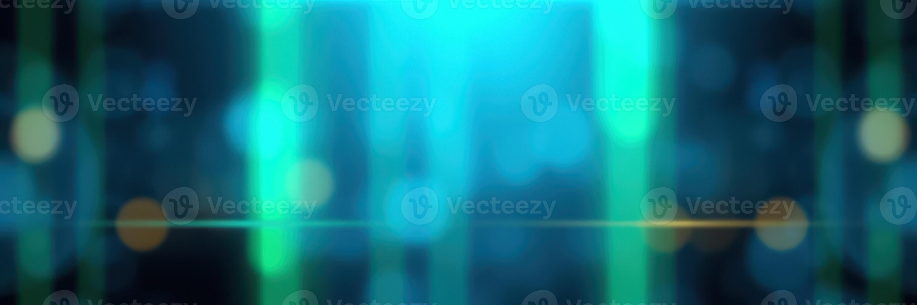 Abstract digital background with glowing blue and green stripes creating a futuristic atmosphere and depth perception photo