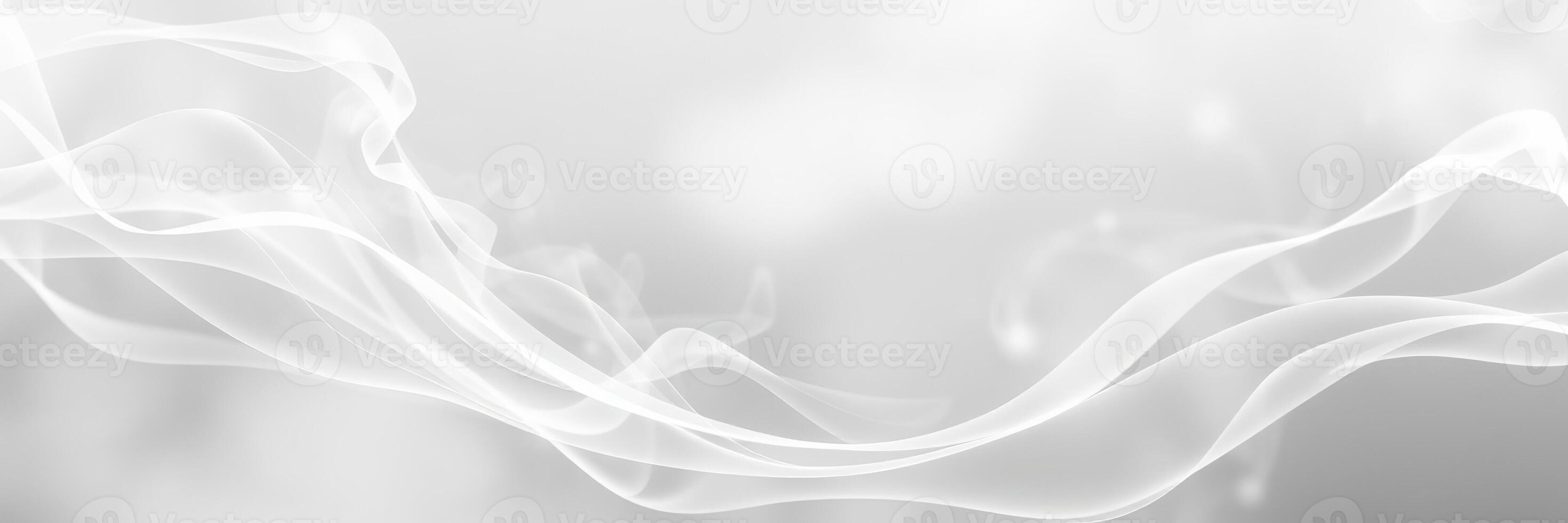 Soft swirls of white smoke dance gracefully in a misty atmosphere photo