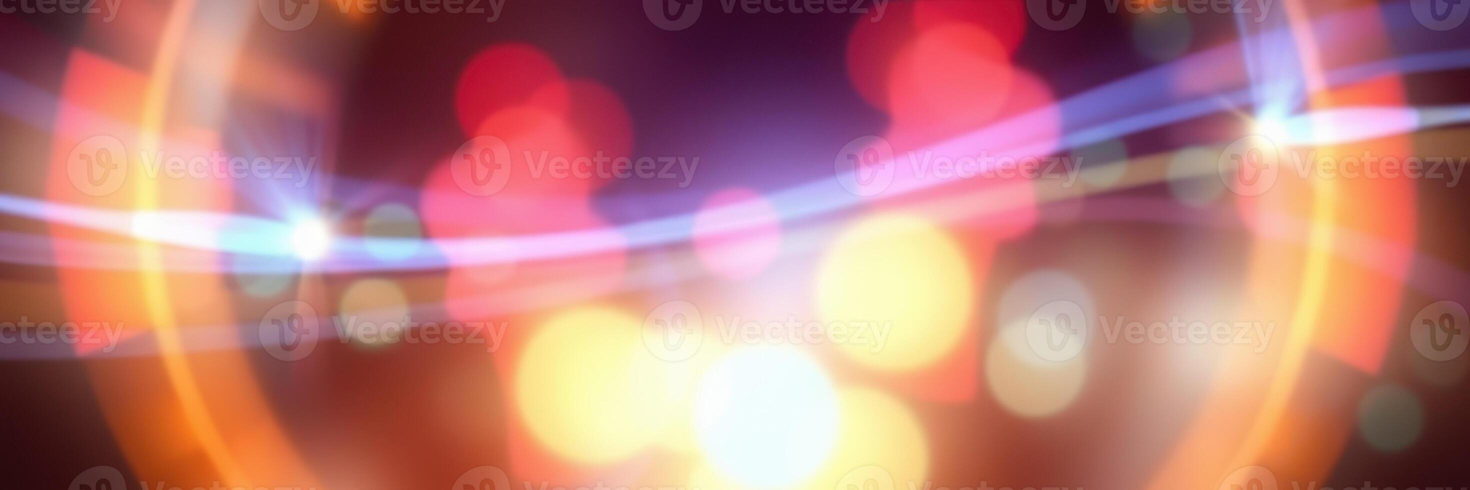 Colorful lights create a captivating blur during a nighttime celebration in the city photo