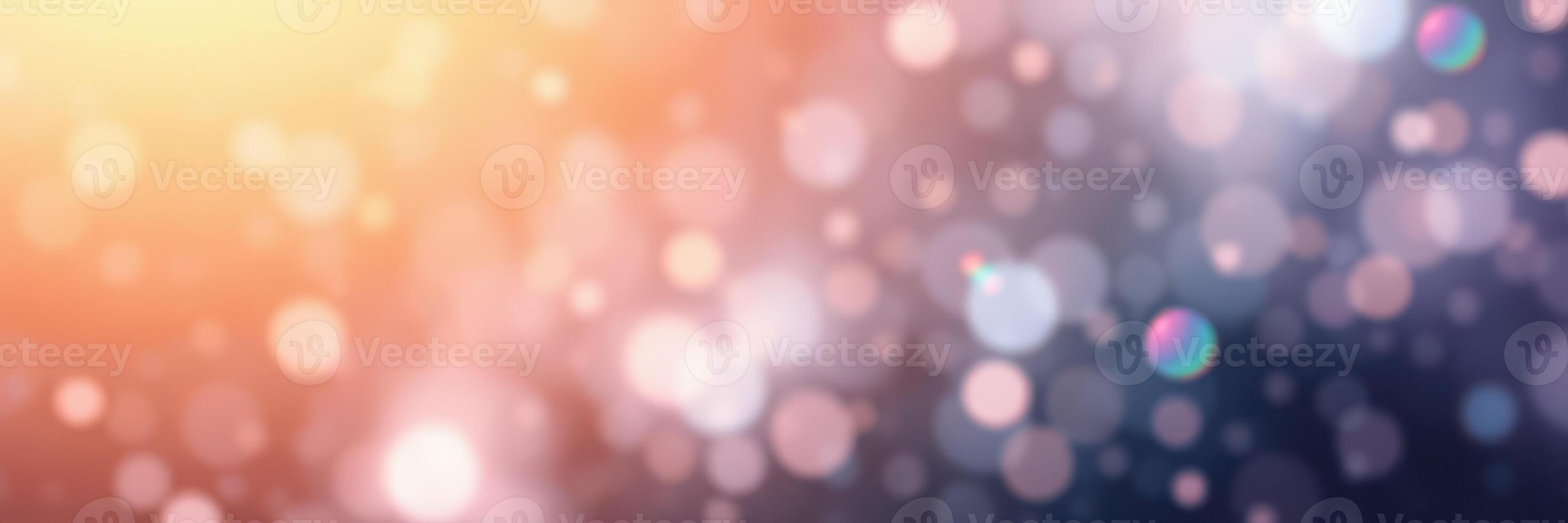 Colorful bokeh lights create a dreamy atmosphere in a dimly lit setting photo