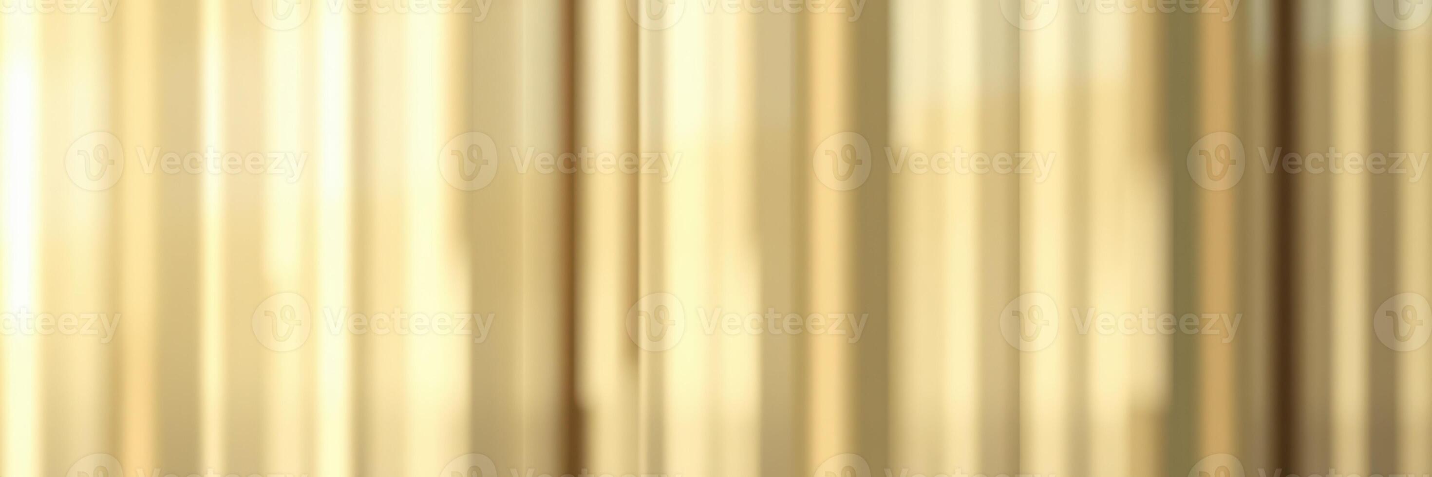 Vibrant backdrop with golden curtains in a lively indoor setting during a festive event photo