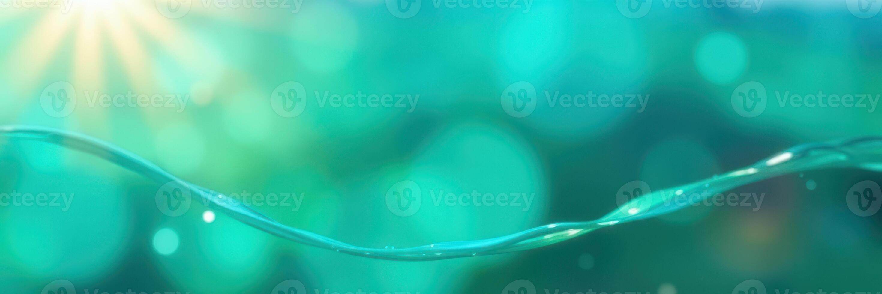 Rippling water glistens under sunlight, creating a serene atmosphere in a tranquil environment photo