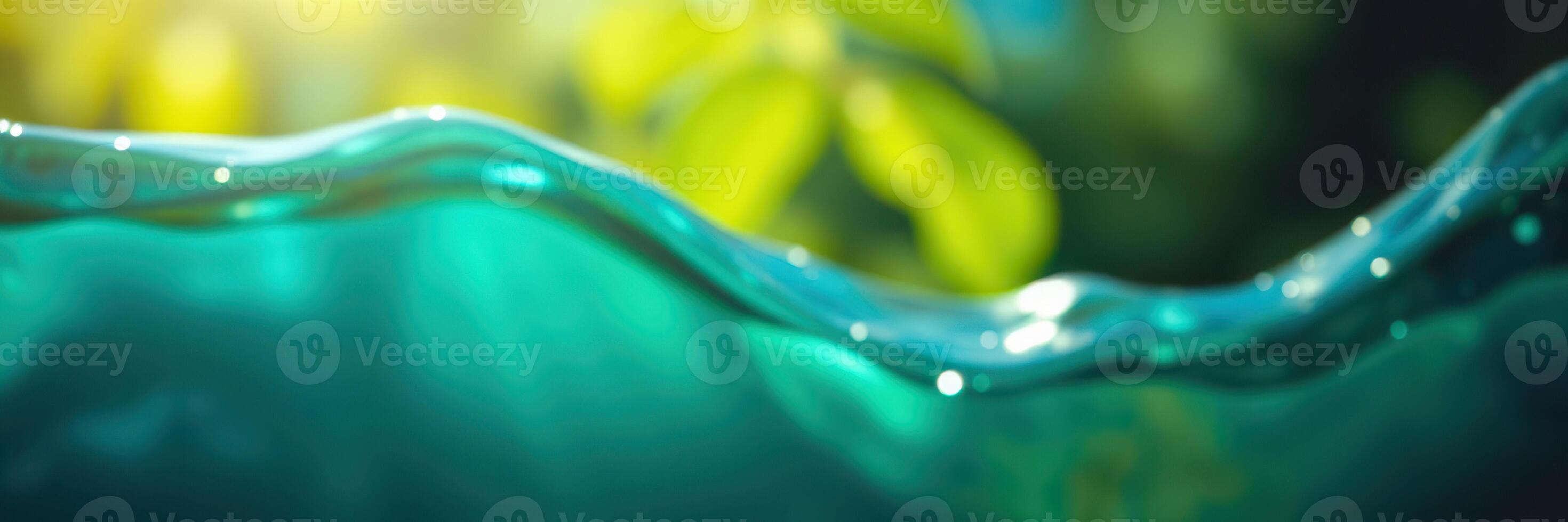 Clear turquoise water ripples gently under soft sunlight filtering through foliage at a serene outdoor setting photo