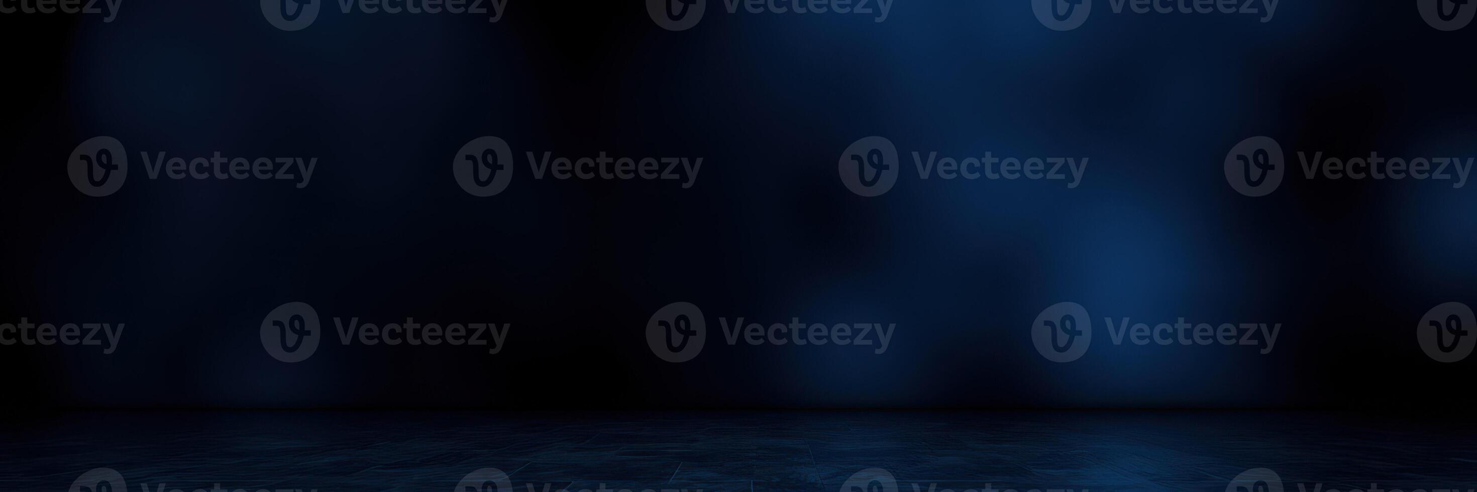 Dark blue abstract background with subtle light effects creating a tranquil atmosphere for design projects photo