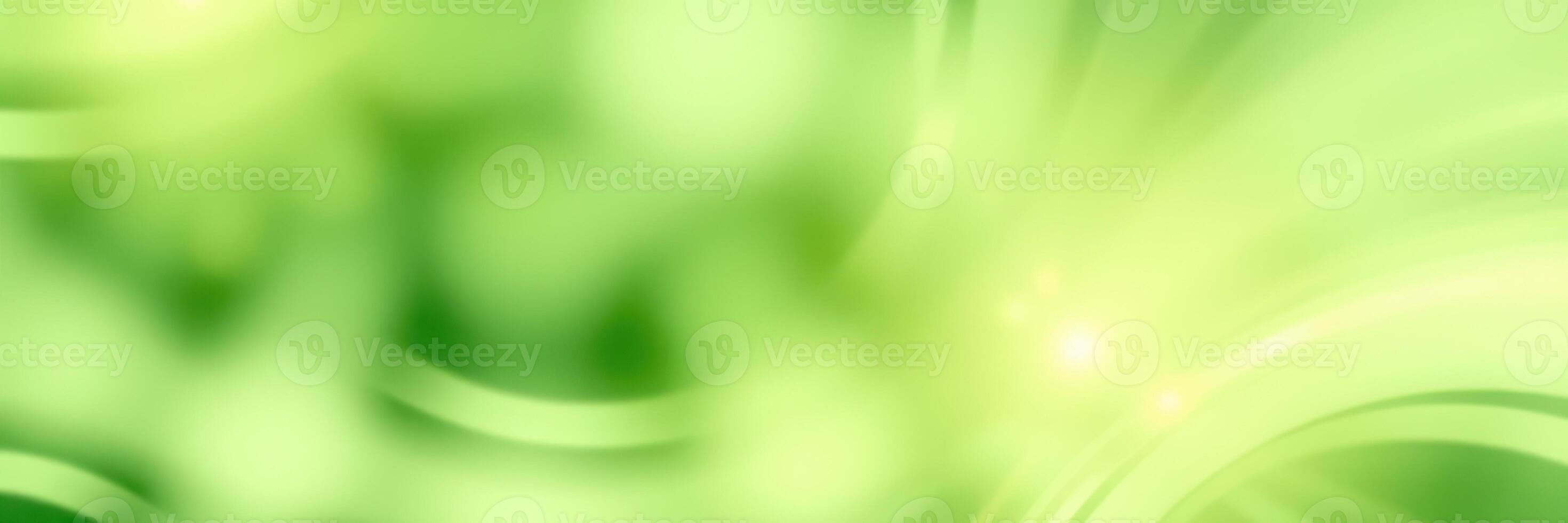 Abstract green background with blurred lights creating a vibrant atmosphere for design and creativity photo