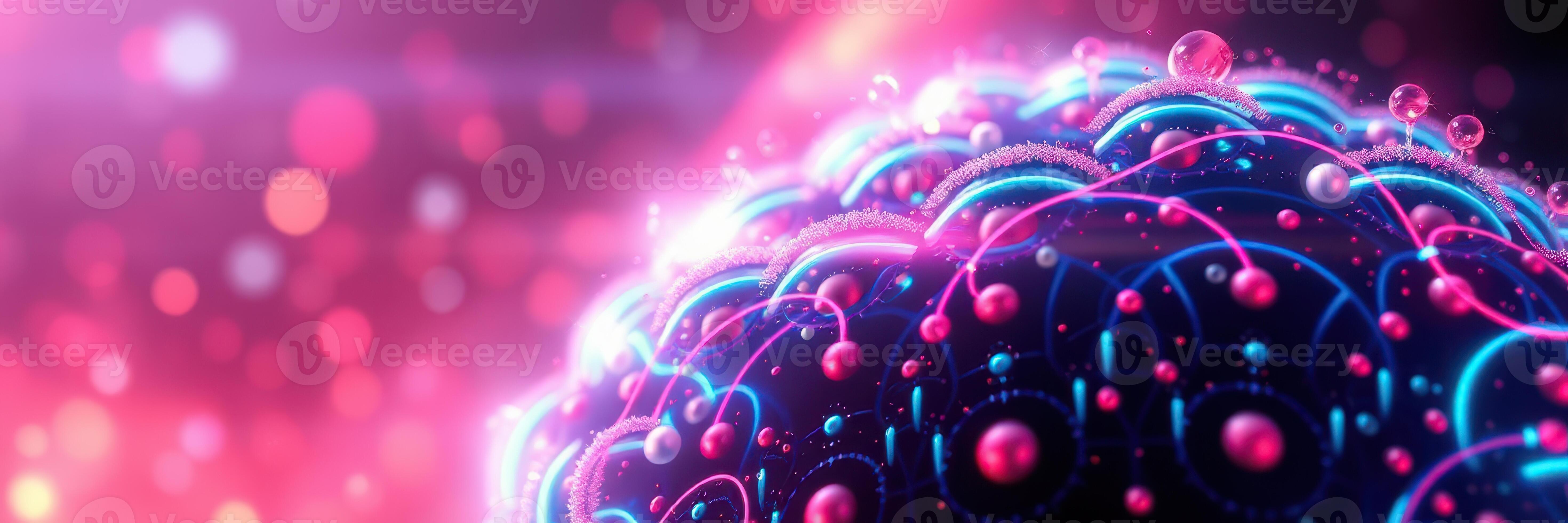 Vivid visualization of neural connections showcasing brain activity ...