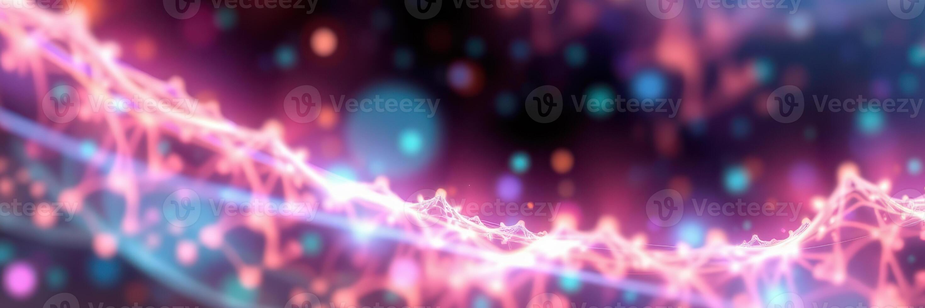 Vibrant abstract light patterns create a mesmerizing display of color and motion in a digital artwork photo