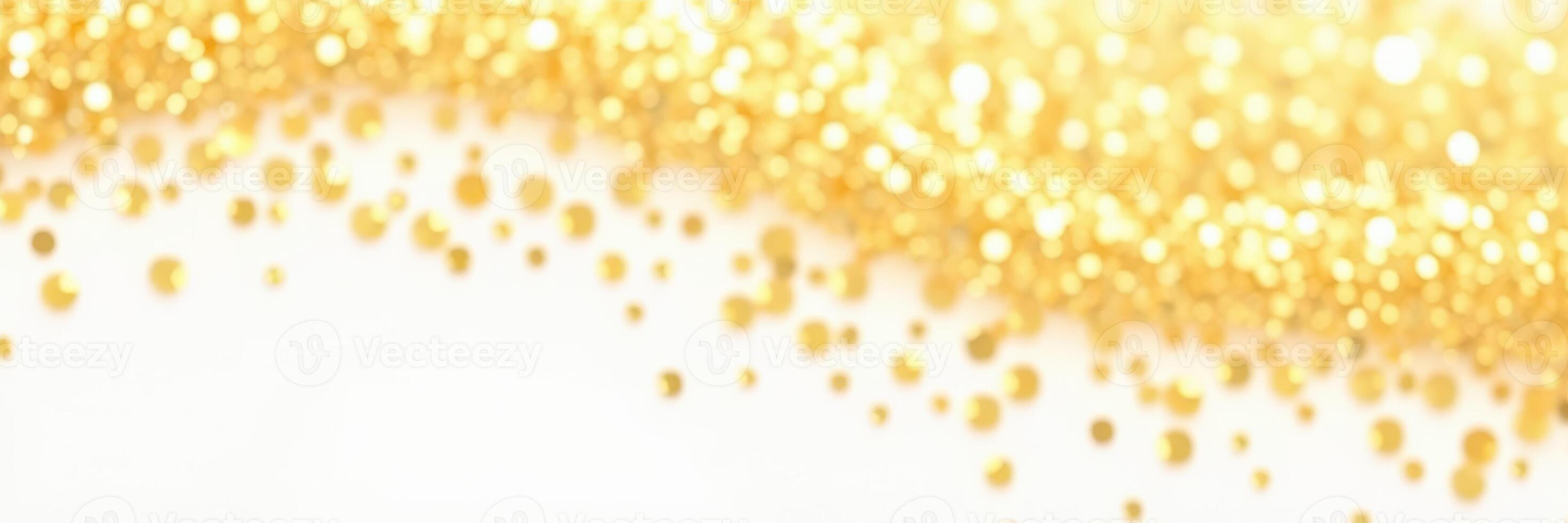 Shimmering golden glitter creating a dazzling effect for festive celebrations and special occasions photo
