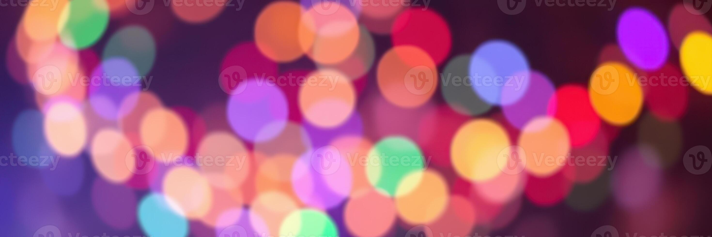 Colorful blurred lights create a festive atmosphere during a celebration at a local event photo