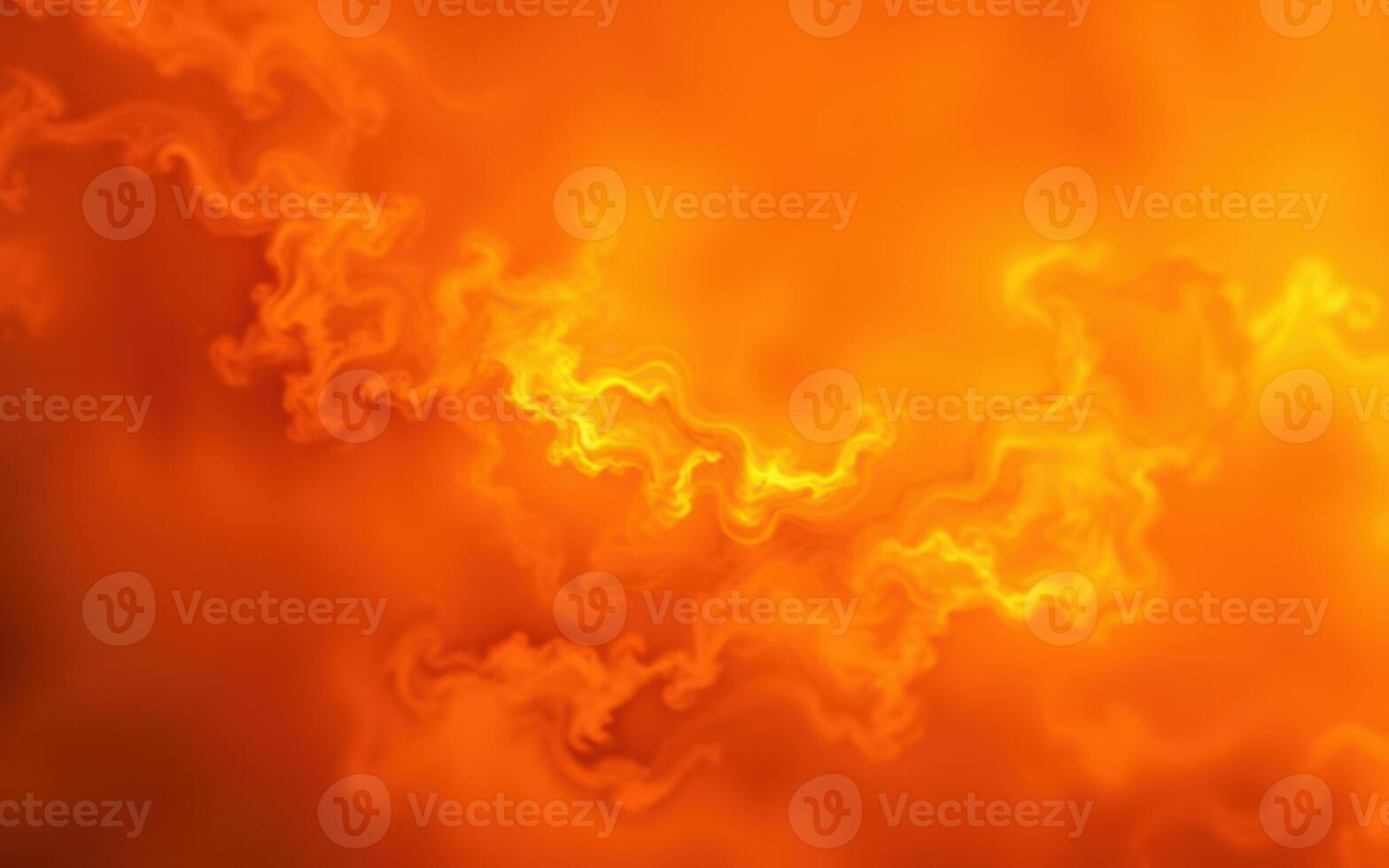 Bright orange abstract background with swirling patterns evoking warmth and energy photo
