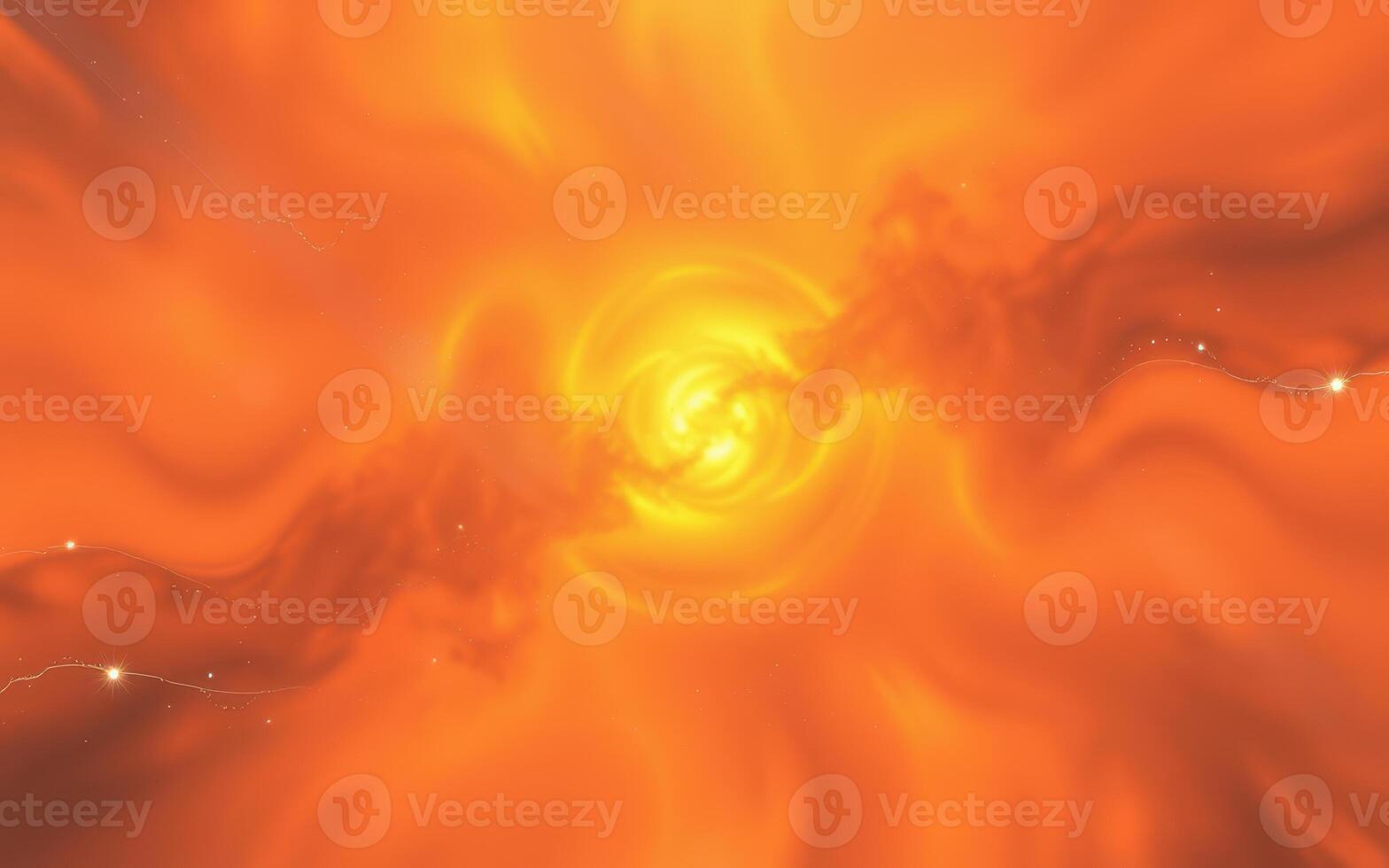 Swirling orange cosmic vortex showcasing vibrant energy and celestial formations in deep space photo
