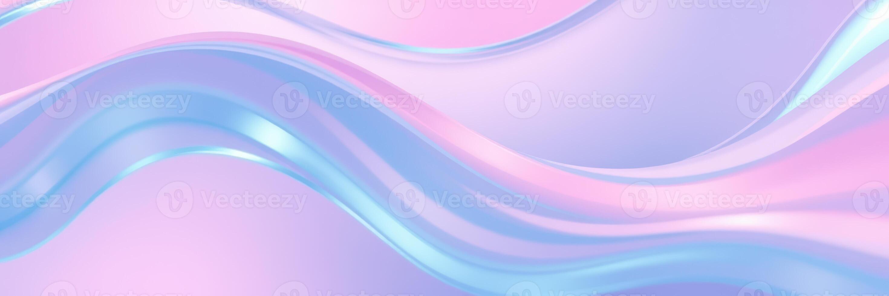 Swirling pastel waves flow smoothly in a dynamic abstract design showcasing soft colors and fluid movement photo