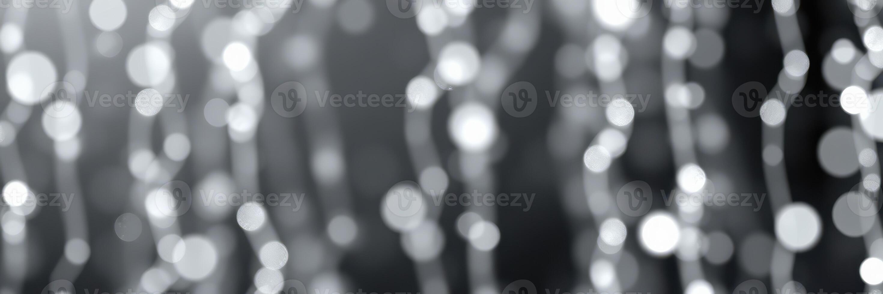 Stunning display of soft bokeh lights creating a magical atmosphere in a dimly lit setting photo