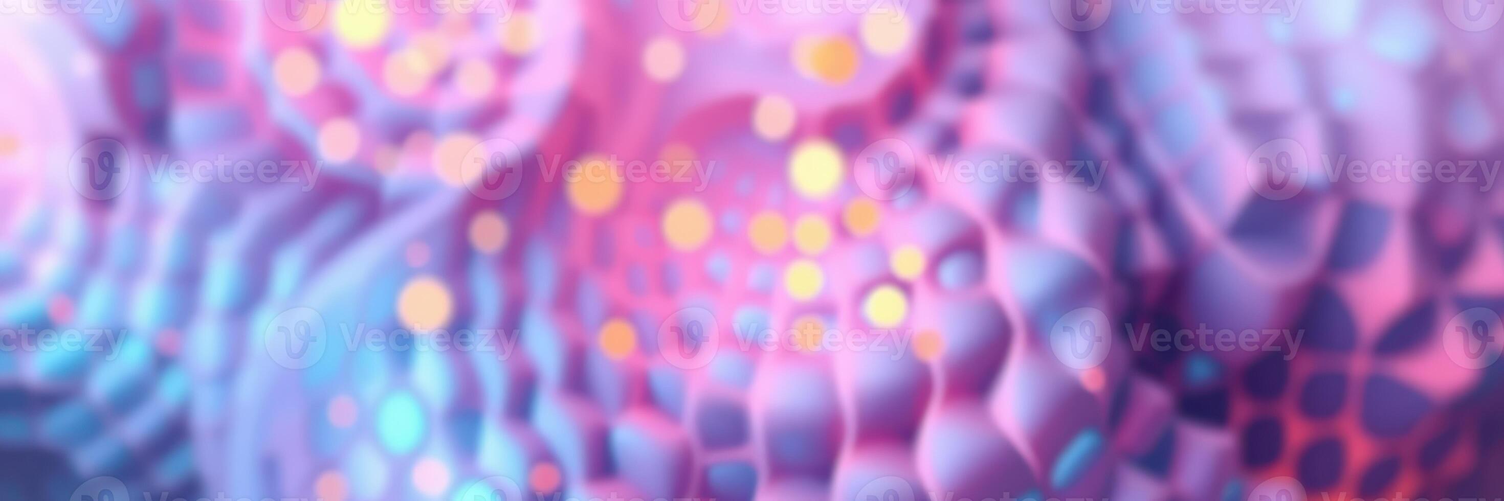 Colorful abstract background with geometric shapes and soft lighting in vibrant hues of pink and blue photo