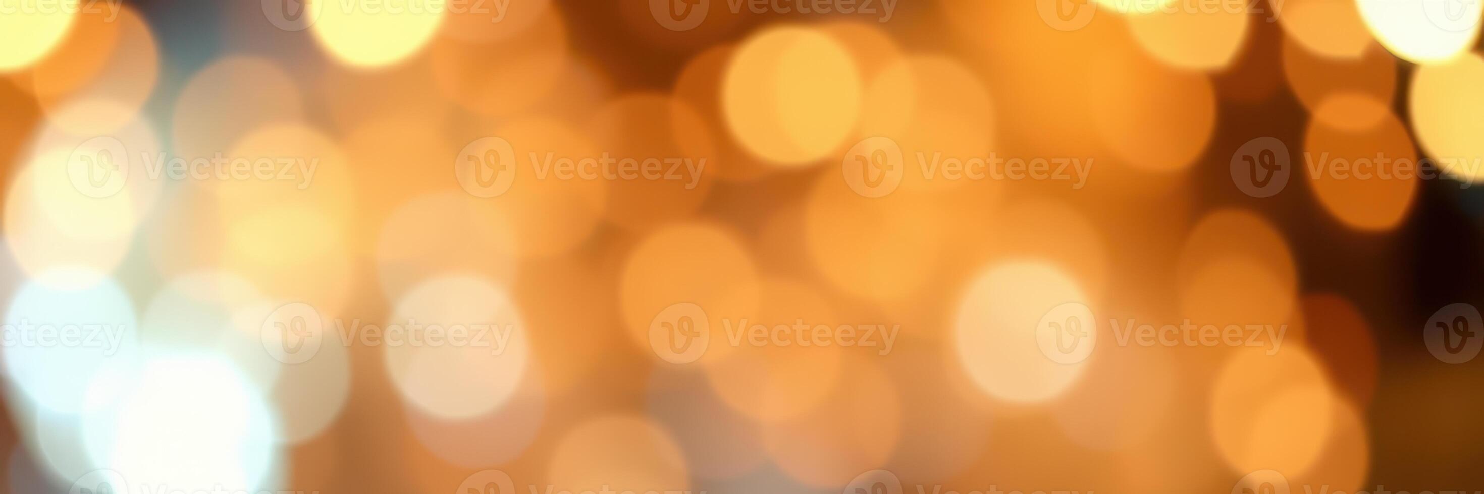 Warm golden bokeh lights create a cozy atmosphere for evening gatherings and celebrations photo
