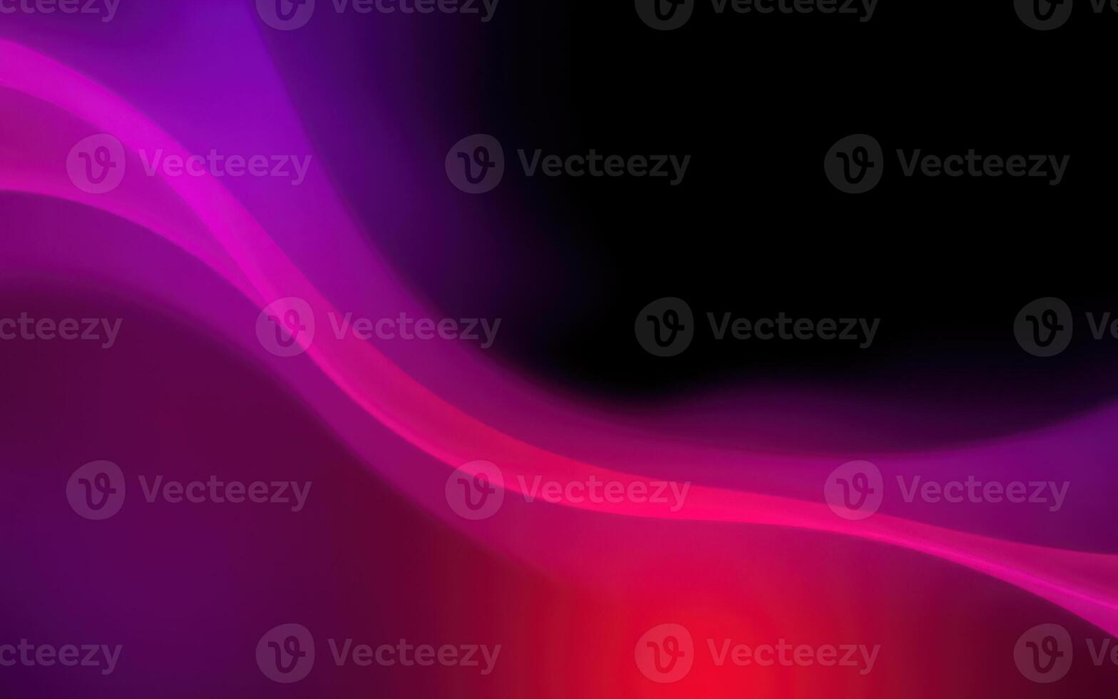 Colorful abstract wave pattern with gradients in shades of purple and red on a dark background photo