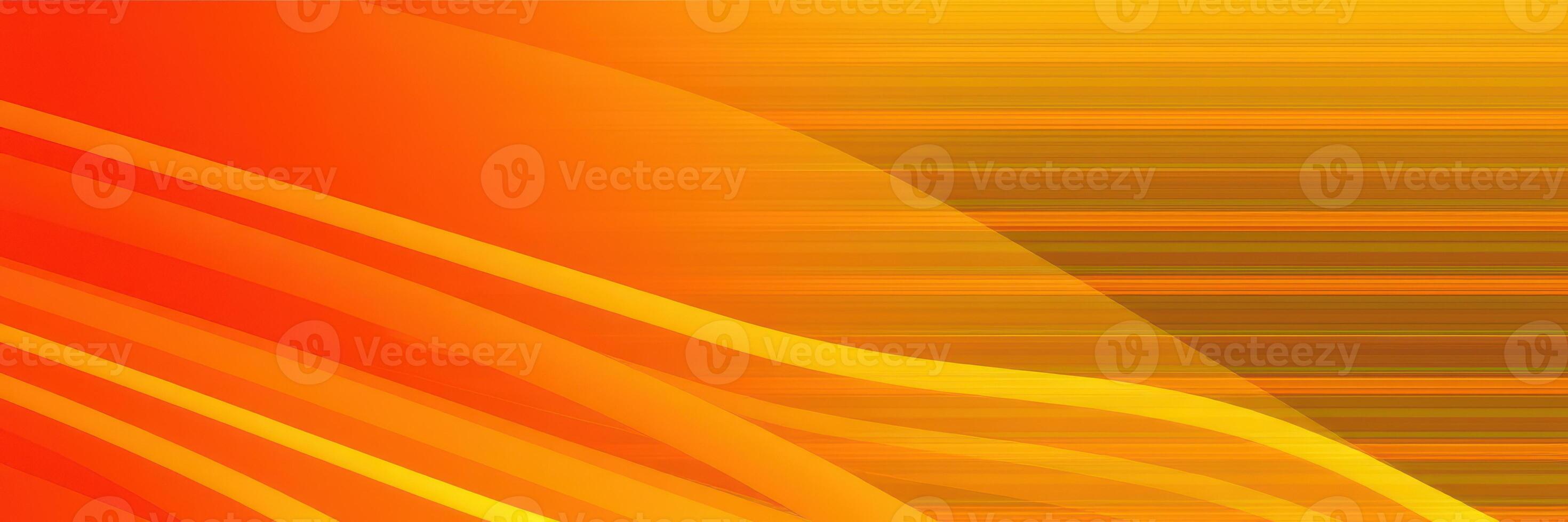 Vibrant abstract waves create a warm and dynamic composition in shades of orange and yellow during sunset hours photo