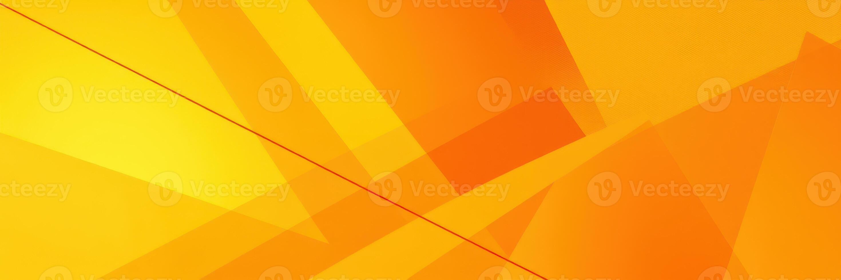 Vibrant abstract artwork in warm orange and yellow hues showcasing dynamic shapes and lines photo