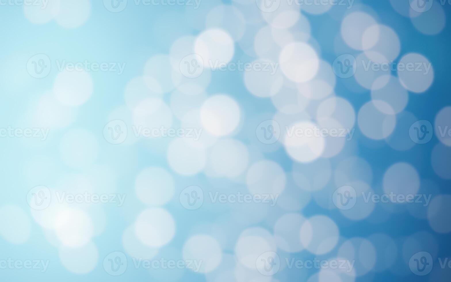 Soft blue bokeh lights create a tranquil atmosphere in a serene setting during daytime photo