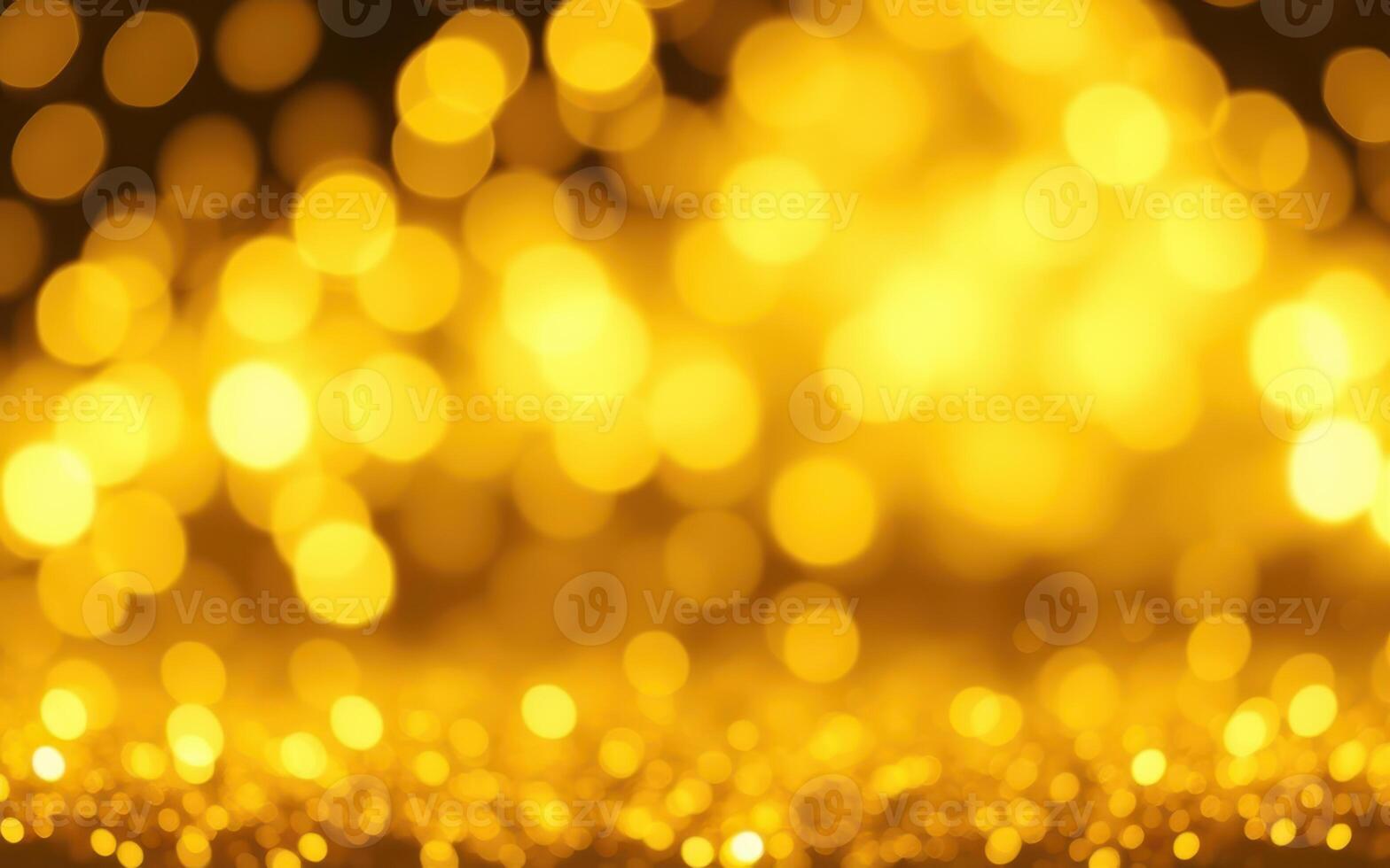 Sparkling golden bokeh lights create a warm, festive atmosphere during a celebration photo