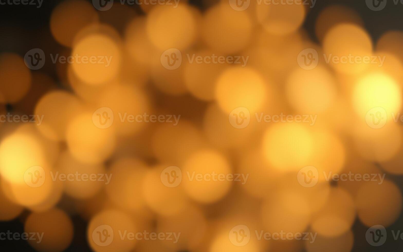 Warm golden bokeh lights create a dreamy atmosphere suitable for festive gatherings and celebrations during the evening hours photo
