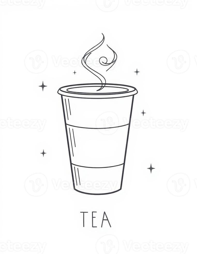 Enjoying a warm cup of tea with steam rising in a cozy atmosphere at home during a restful evening photo
