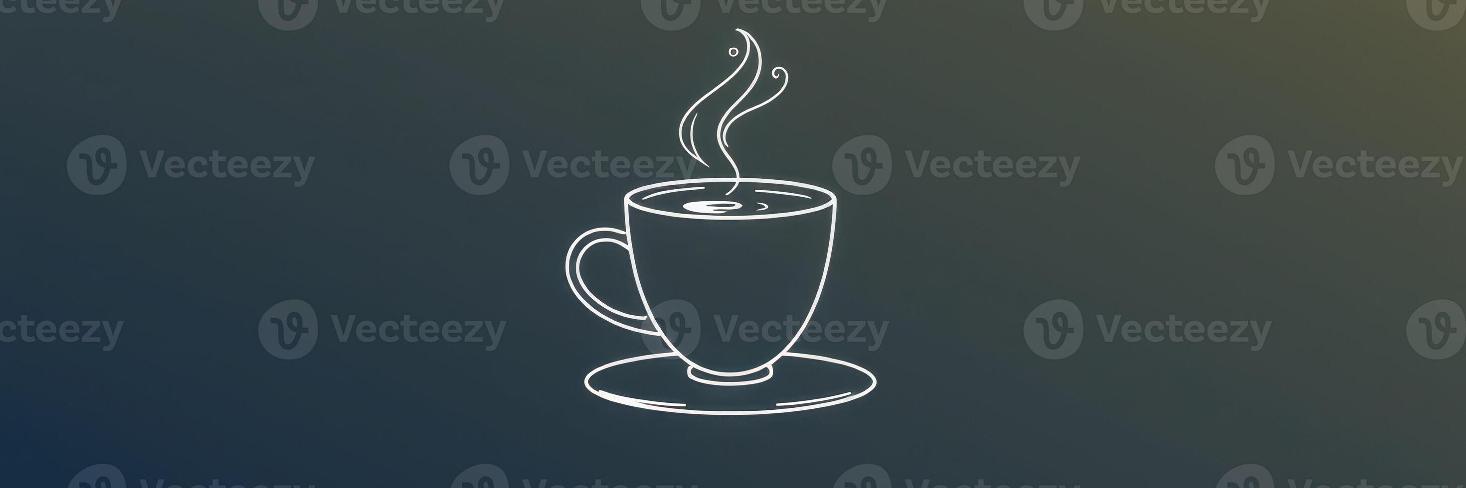 Warm cup of steaming beverage on a saucer against a dark backdrop showcasing comfort in a cozy setting photo