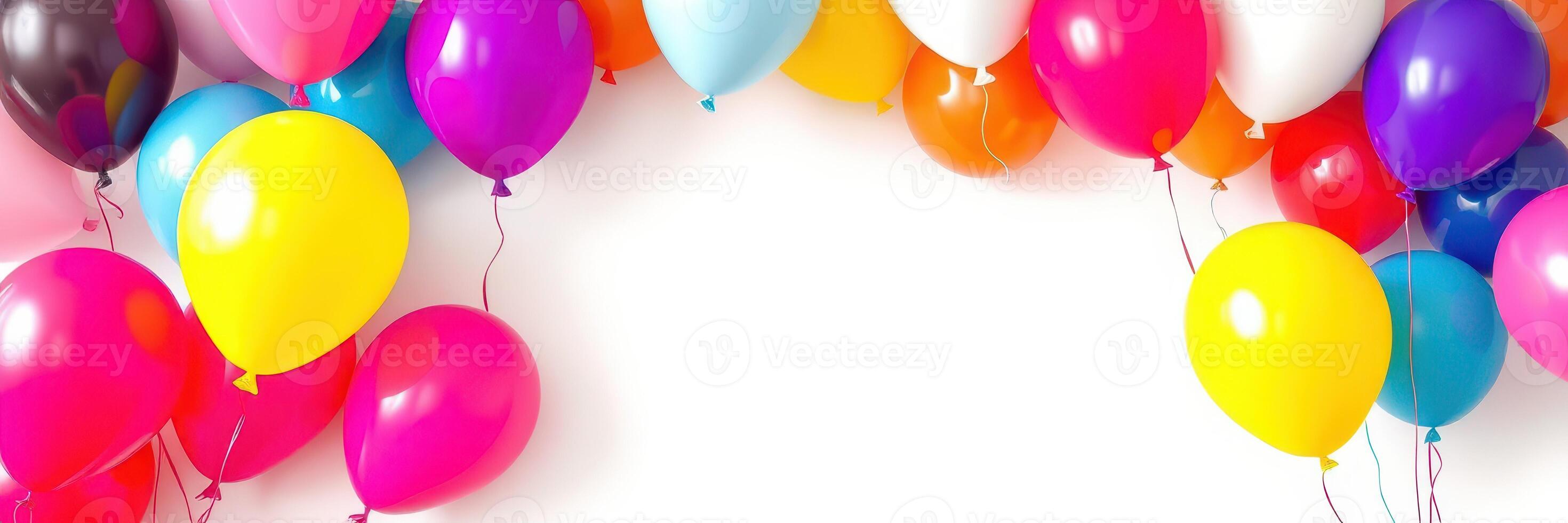 Colorful balloons create a festive atmosphere for celebrations and parties throughout the year photo