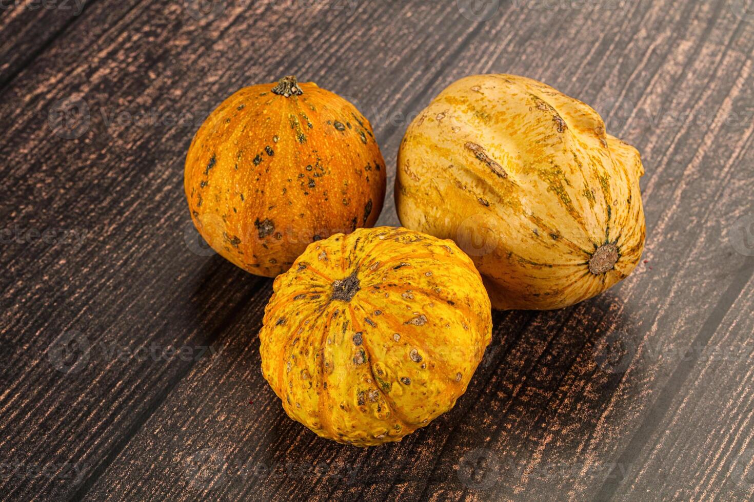 Decorative yelow pampkin seasonal vegetables photo