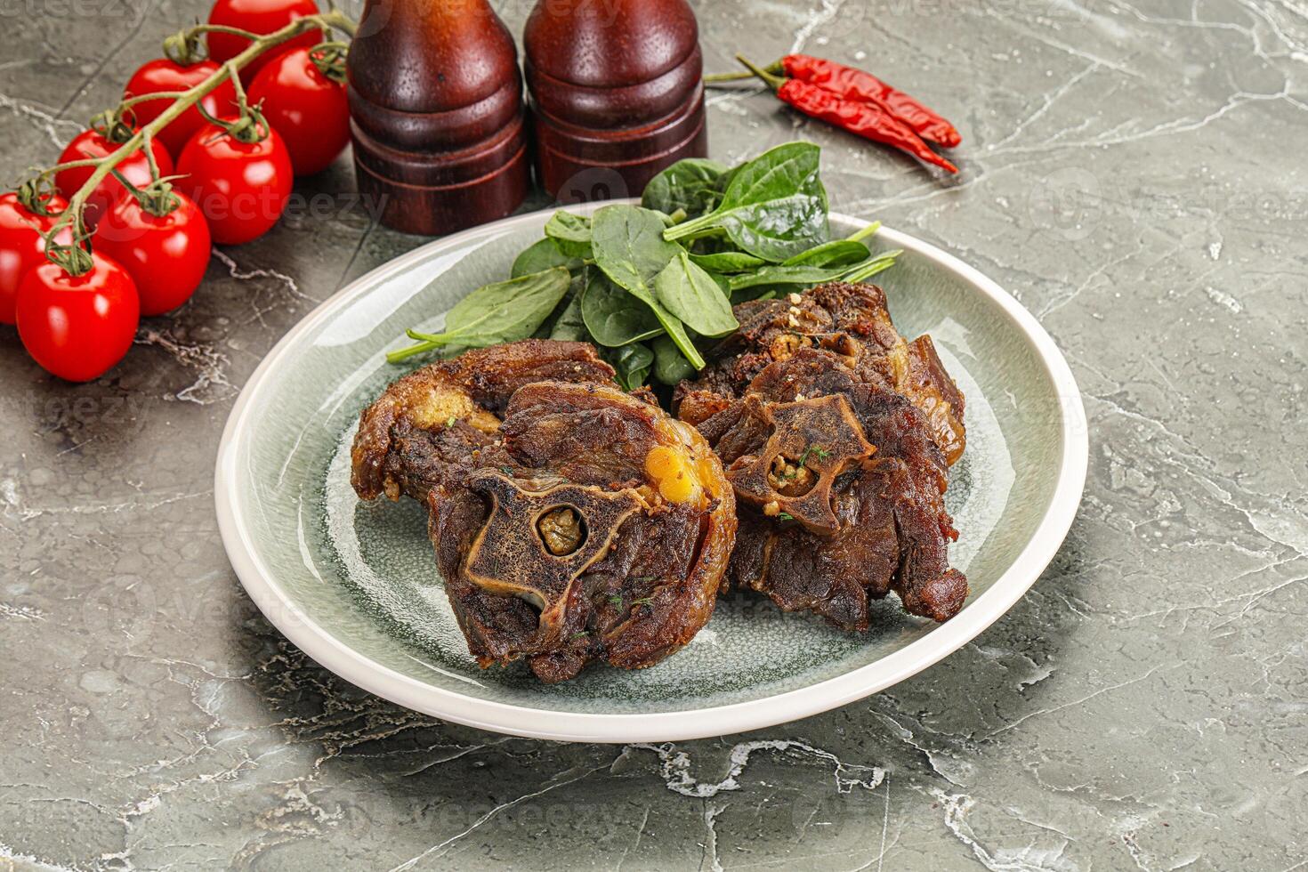 Grilled Lamb neck with spices photo