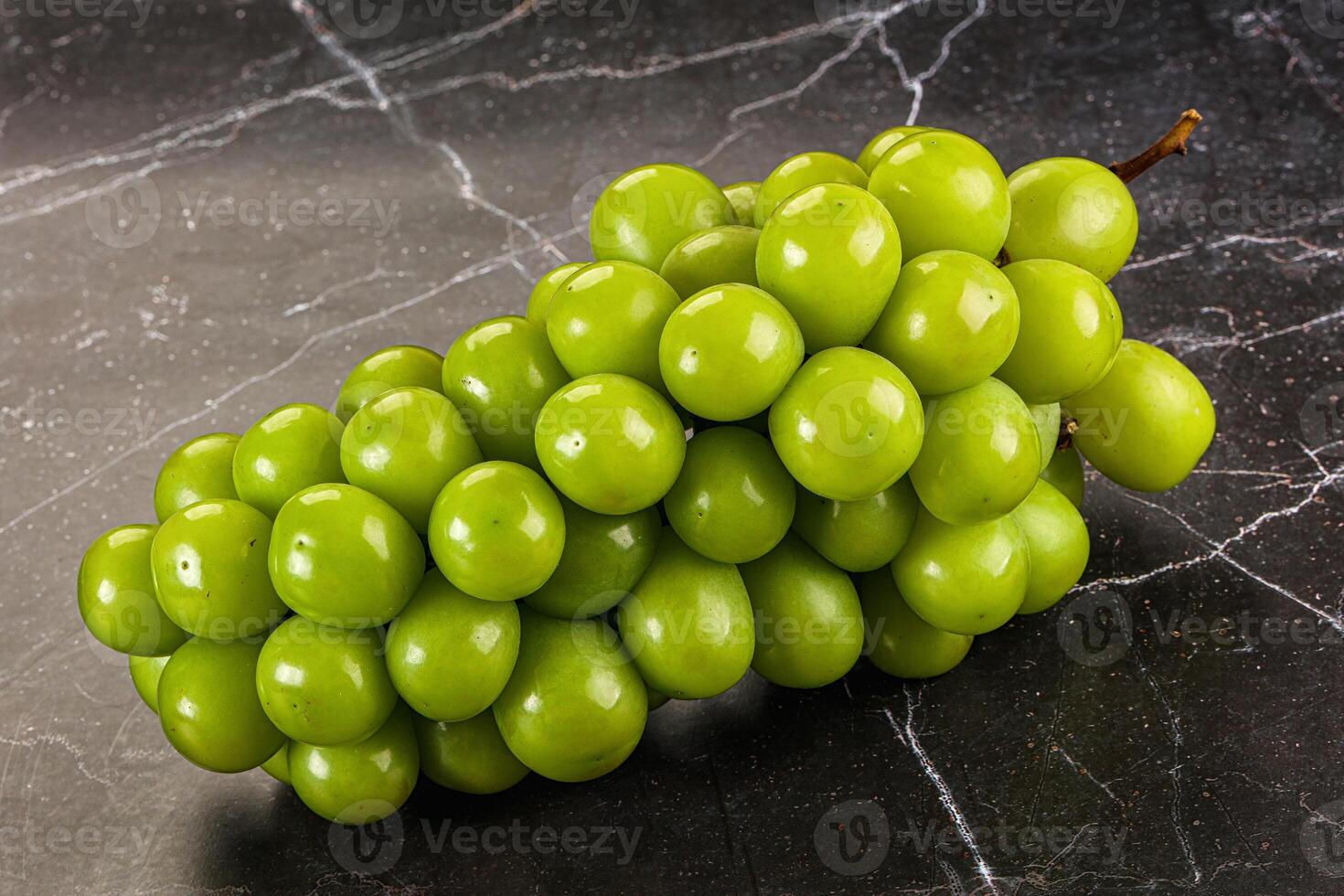 Sweet ripe juicy green grape photo