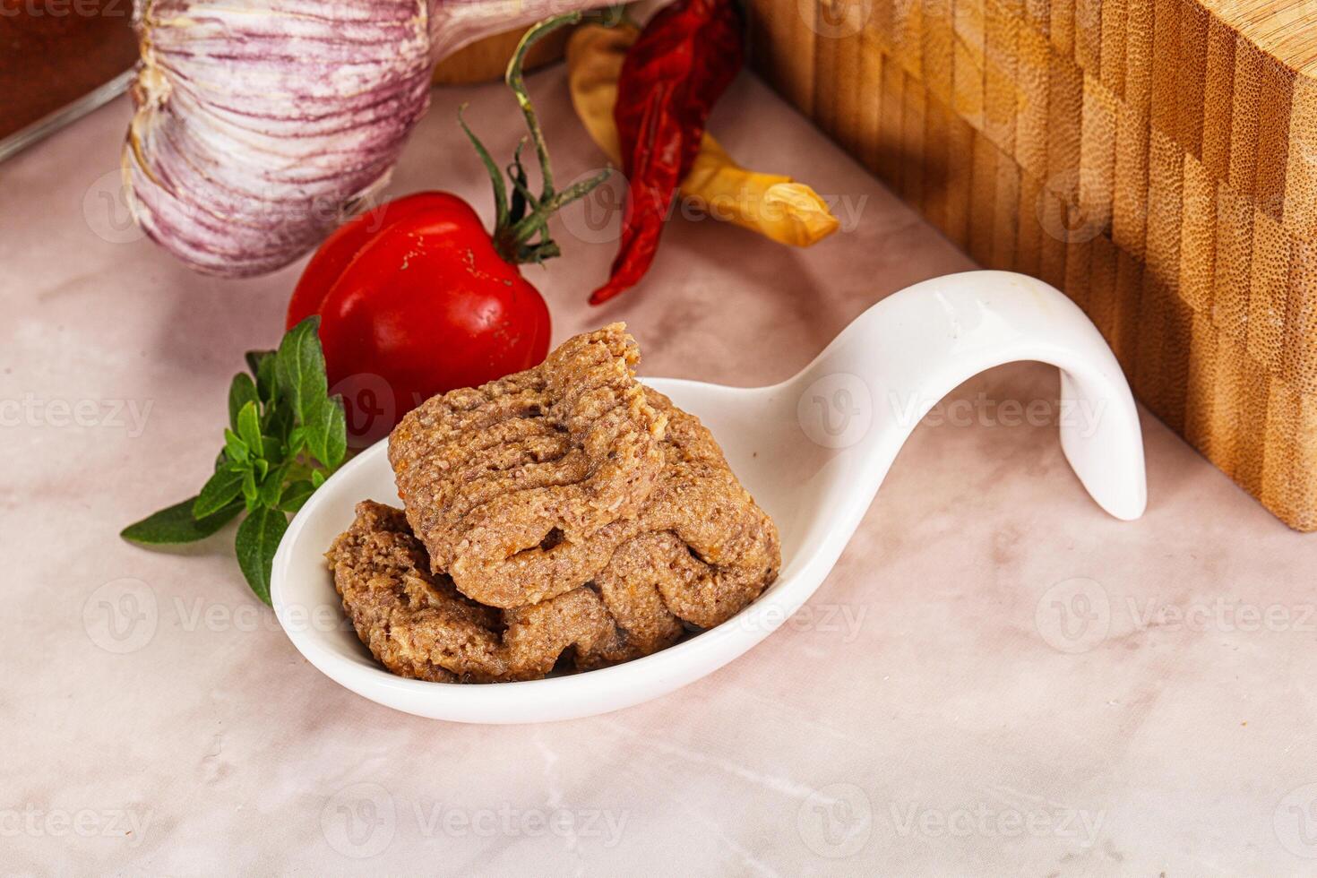 Liver Pate spread in the bowl photo