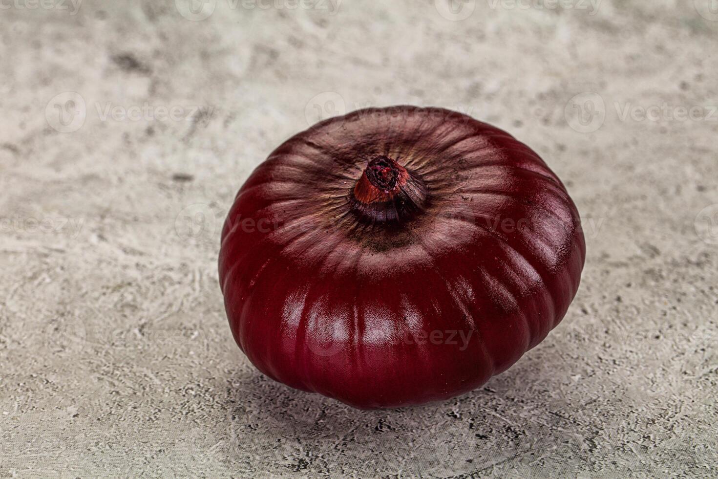 Ripe purple onion for cooking photo